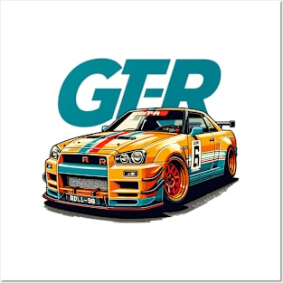 Nissan GTR Posters and Art